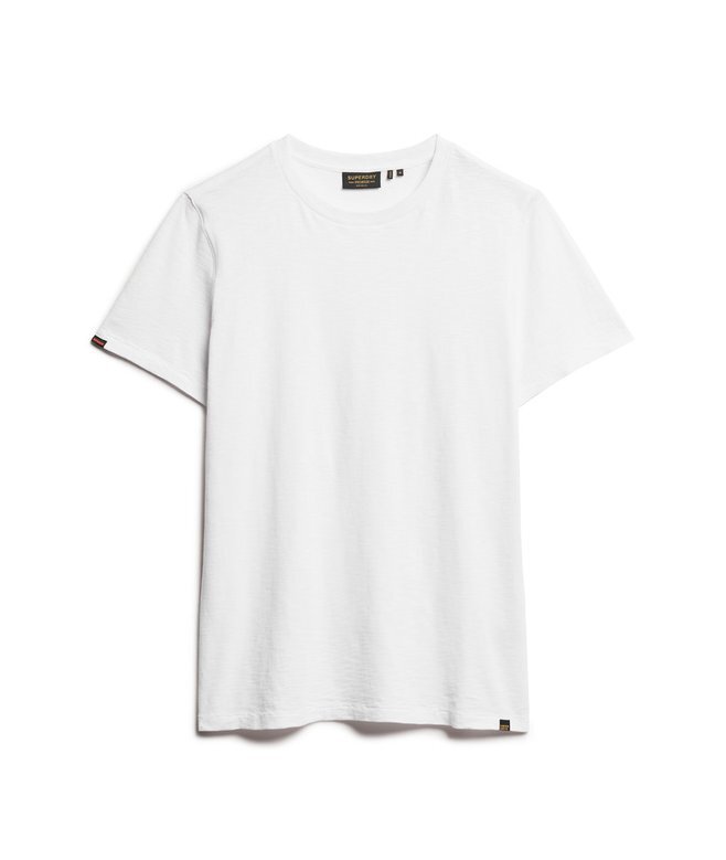 Kurzärmeliges Slub-T-Shirt mit Rundhalsausschnitt Kurzärmeliges Slub-T-Shirt mit Rundhalsausschnitt