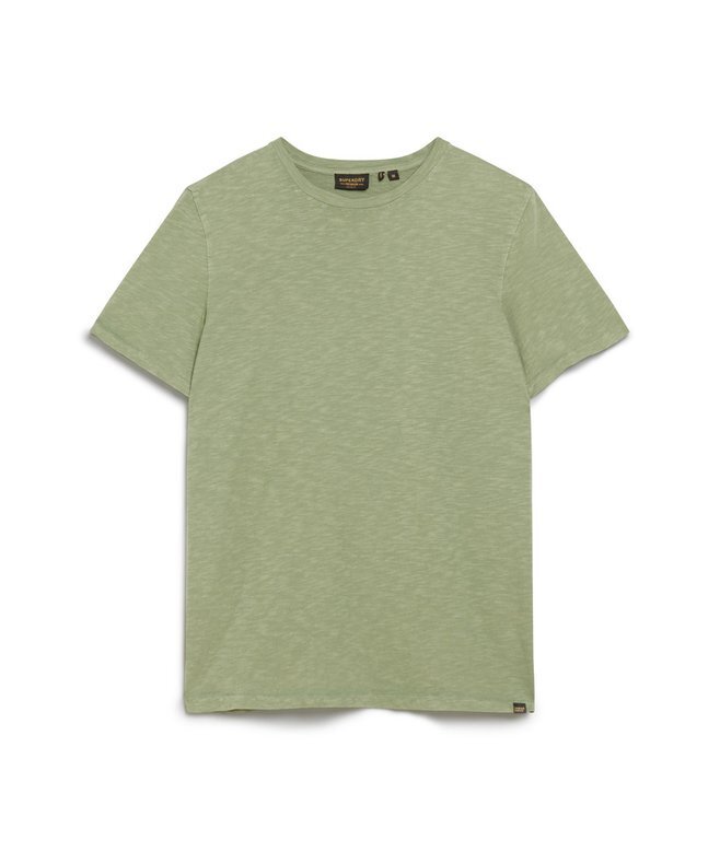 Kurzärmeliges Slub-T-Shirt mit Rundhalsausschnitt Kurzärmeliges Slub-T-Shirt mit Rundhalsausschnitt