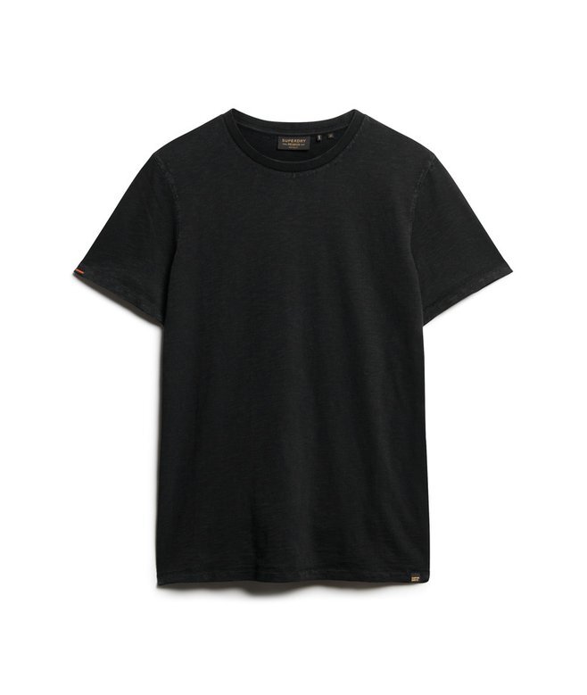 Kurzärmeliges Slub-T-Shirt mit Rundhalsausschnitt Kurzärmeliges Slub-T-Shirt mit Rundhalsausschnitt