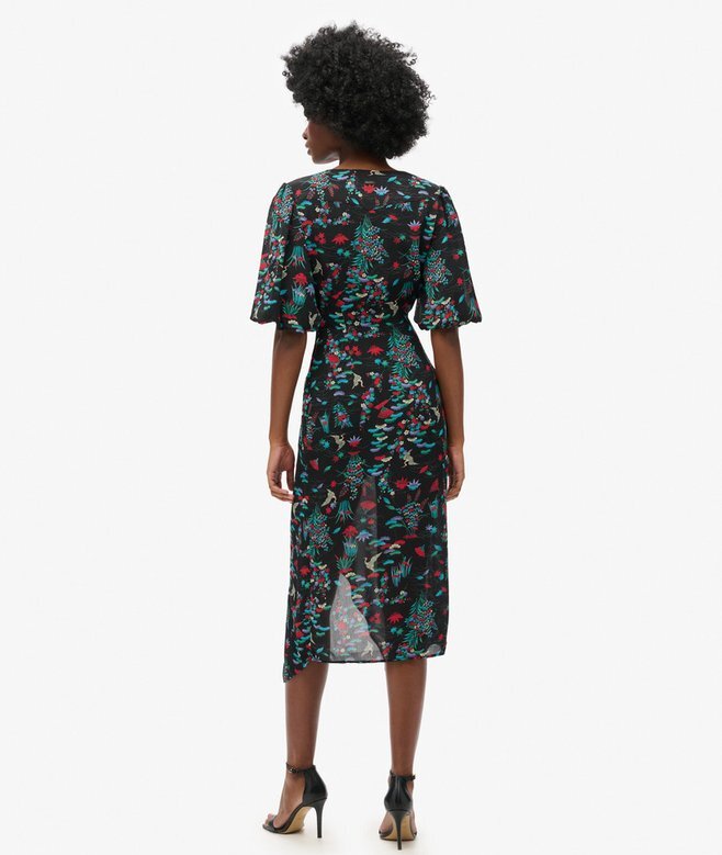 Kurzärmeliges, transparentes Midikleid Kurzärmeliges, transparentes Midikleid