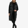 Lange Hooded Puffer-Weste Lange Hooded Puffer-Weste