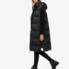 Lange Hooded Puffer-Weste Lange Hooded Puffer-Weste