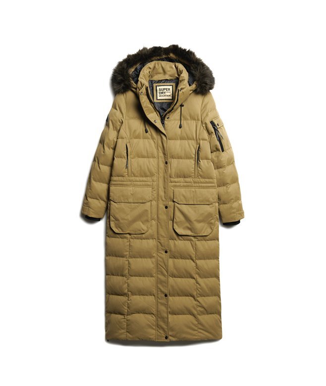 Langer Hooded Parka aus Kunstfell Langer Hooded Parka aus Kunstfell