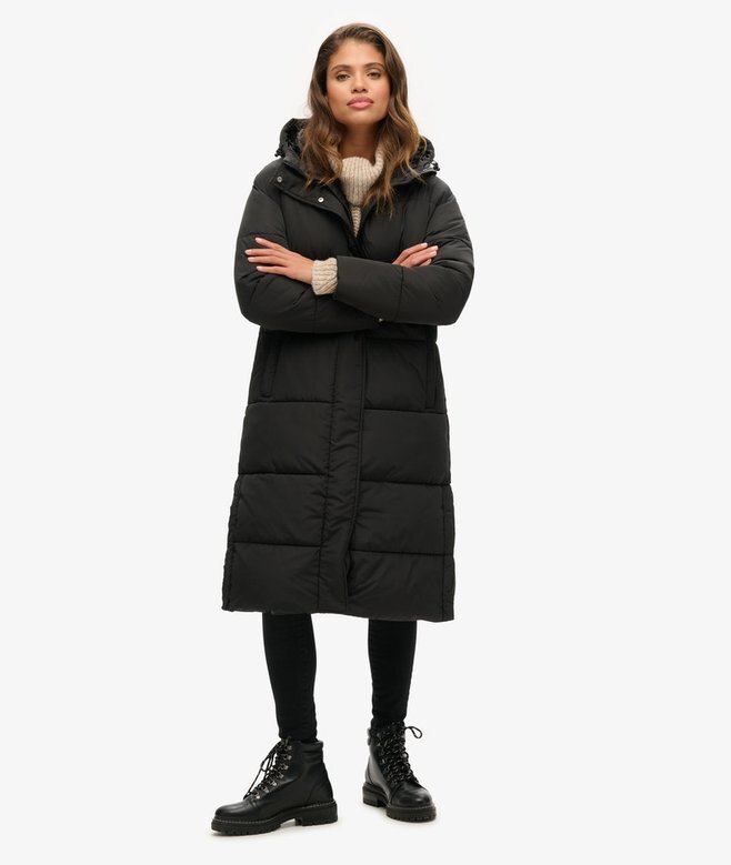 Langer Puffer-Mantel Langer Puffer-Mantel