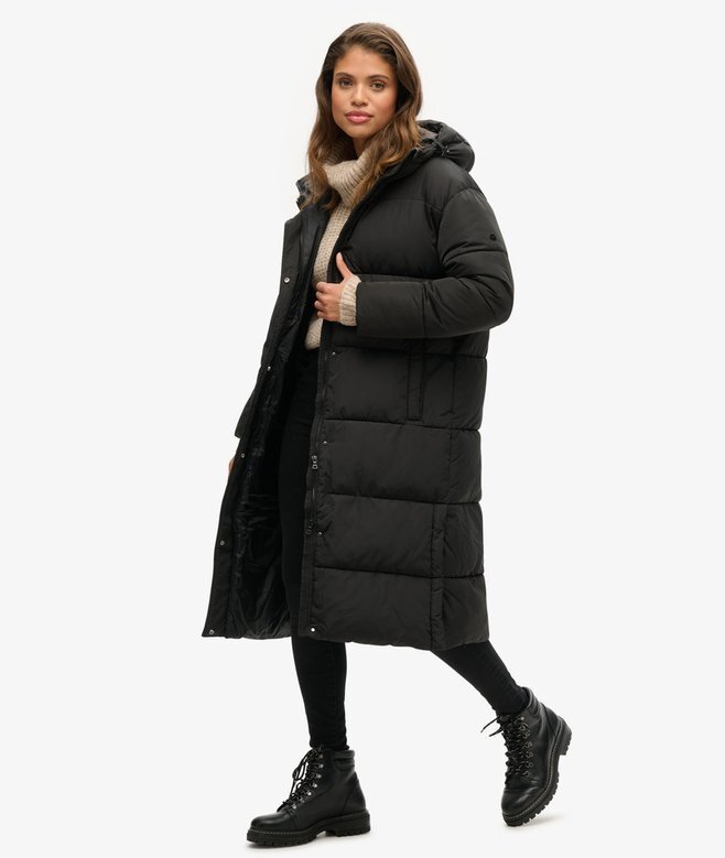 Langer Puffer-Mantel Langer Puffer-Mantel