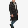 Langer Puffer-Mantel mit Kapuze Langer Puffer-Mantel mit Kapuze