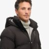 Langer Puffer-Mantel mit Kapuze Langer Puffer-Mantel mit Kapuze