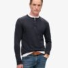 Langärmliges Jersey-Henley-Oberteil