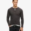Langärmliges Jersey-Henley-Oberteil