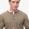 Langärmliges Jersey-Henley-Oberteil