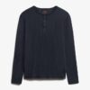 Langärmliges Jersey-Henley-Oberteil