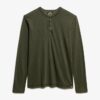 Langärmliges Jersey-Henley-Oberteil