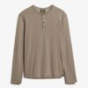 Langärmliges Jersey-Henley-Oberteil