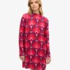 Langärmliges Minikleid mit Print