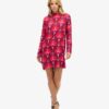 Langärmliges Minikleid mit Print