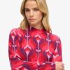 Langärmliges Minikleid mit Print