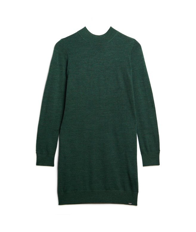 Langärmliges Strickkleid aus Merinowolle Langärmliges Strickkleid aus Merinowolle