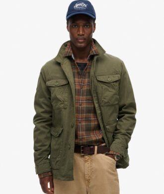 Leichte Jacke im Militär-M65-Stil mit Stickerei