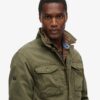 Leichte Jacke im Militär-M65-Stil mit Stickerei