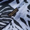 Leinenhemd mit offenem Kragen und Print Leinenhemd mit offenem Kragen und Print