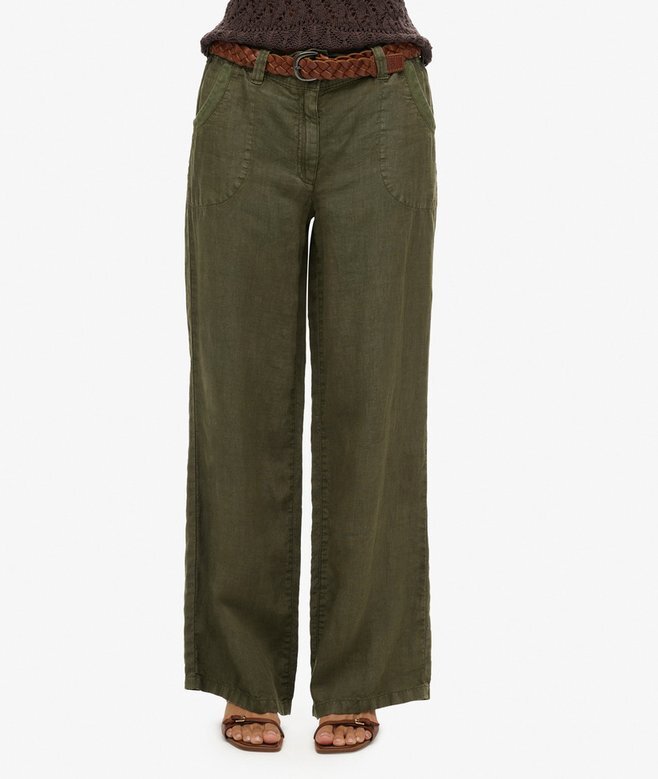 Leinenhose mit niedriger Leibhöhe Leinenhose mit niedriger Leibhöhe