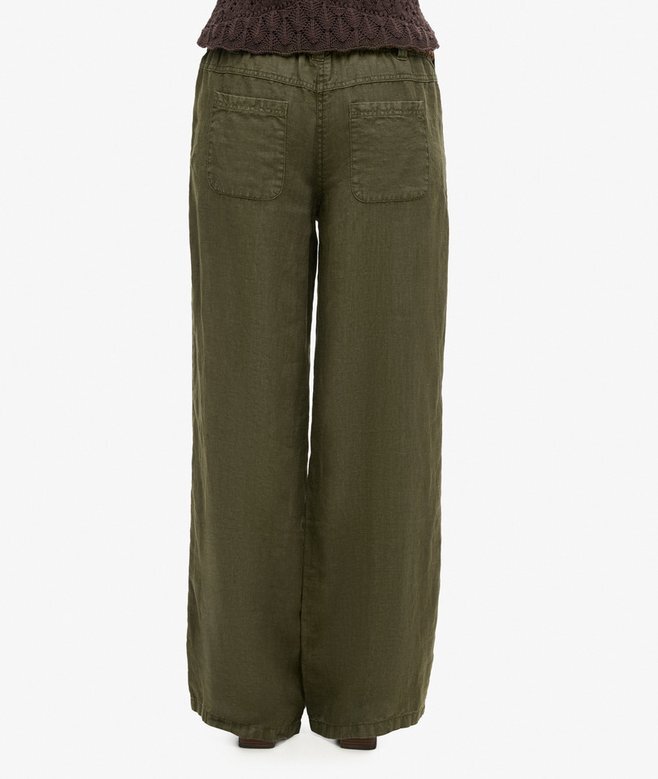 Leinenhose mit niedriger Leibhöhe Leinenhose mit niedriger Leibhöhe