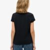 Lo-Fi Biker T-Shirt mit Rundhalsausschnitt