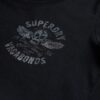 Lo-Fi Biker T-Shirt mit Rundhalsausschnitt