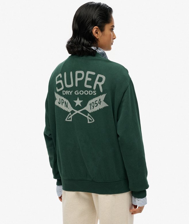 Lo-Fi Outdoor Mono Loose Crew Sweatshirt Lo-Fi Outdoor Mono Loose Crew Sweatshirt