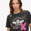 Lo-Fi-Punk-Poster-T-Shirt in lockerer Passform