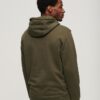 Locker sitzender Kapuzenpullover mit Micro-Logo-Grafik Locker sitzender Kapuzenpullover mit Micro-Logo-Grafik