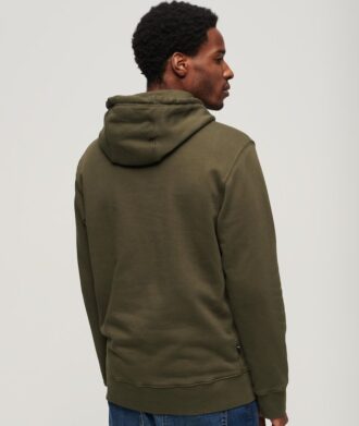 Locker sitzender Kapuzenpullover mit Micro-Logo-Grafik Locker sitzender Kapuzenpullover mit Micro-Logo-Grafik