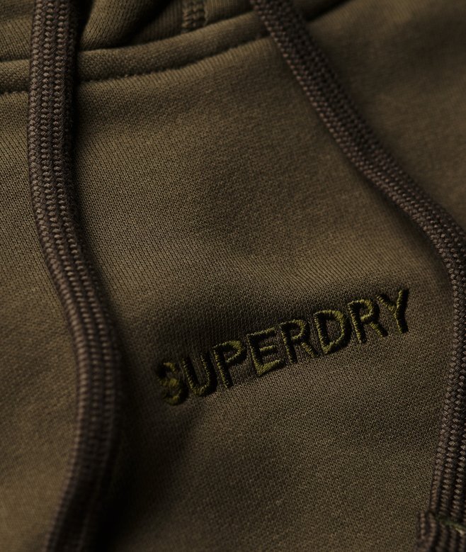 Locker sitzender Kapuzenpullover mit Micro-Logo-Grafik Locker sitzender Kapuzenpullover mit Micro-Logo-Grafik