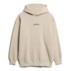 Locker sitzender Kapuzenpullover mit Micro-Logo-Grafik