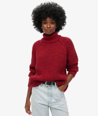 Locker sitzender Rollkragenpullover aus Strickmode
