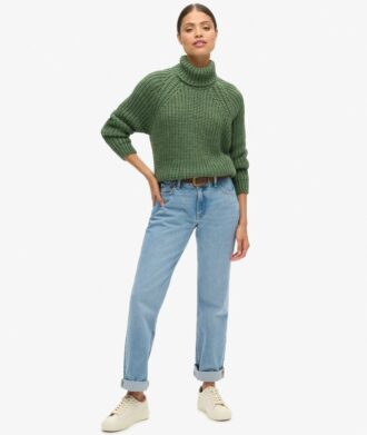 Locker sitzender Rollkragenpullover aus Strickmode