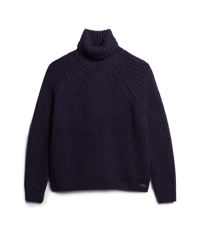Locker sitzender Rollkragenpullover aus Strickmode Locker sitzender Rollkragenpullover aus Strickmode