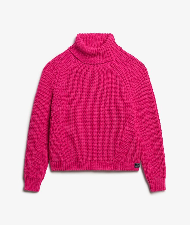 Locker sitzender Rollkragenpullover aus Strickmode Locker sitzender Rollkragenpullover aus Strickmode