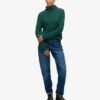Locker sitzender Rollkragenpullover mit Zopfmuster Locker sitzender Rollkragenpullover mit Zopfmuster