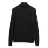 Locker sitzender Rollkragenpullover mit Zopfmuster Locker sitzender Rollkragenpullover mit Zopfmuster