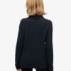 Locker sitzender Rollkragenpullover mit Zopfmuster Locker sitzender Rollkragenpullover mit Zopfmuster