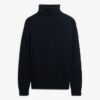 Locker sitzender Rollkragenpullover mit Zopfmuster Locker sitzender Rollkragenpullover mit Zopfmuster