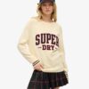 Locker sitzender Strickpullover mit Grafikprint