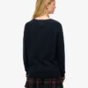 Locker sitzender Strickpullover mit Grafikprint