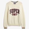 Locker sitzender Strickpullover mit Grafikprint