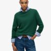 Locker sitzender Strickpullover mit Rundhalsausschnitt Locker sitzender Strickpullover mit Rundhalsausschnitt