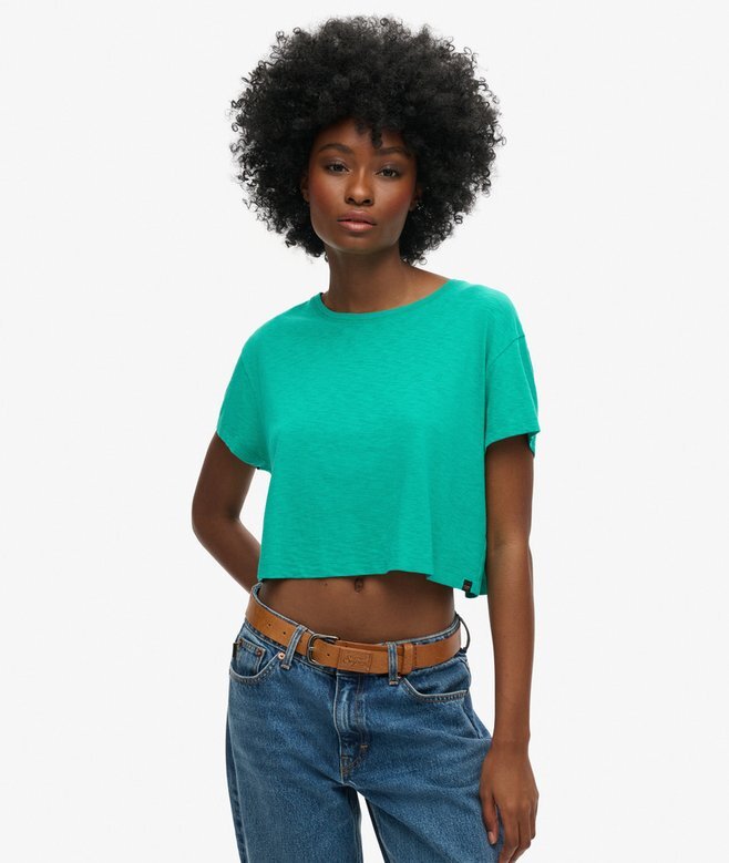 Locker sitzendes, kurzes T-Shirt Locker sitzendes, kurzes T-Shirt