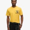 Lockeres T-Shirt mit Biker-Grafik