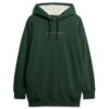 Luxe Metallic Logo Kapuzenpullover-Kleid Luxe Metallic Logo Kapuzenpullover-Kleid