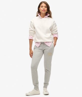 Luxe Metallic Logo Slim Jogginghosen